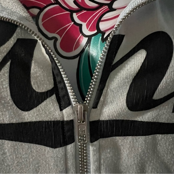 Pink Victorias Secret Light Blue Zip Up Hoodie - Picture 2 of 6